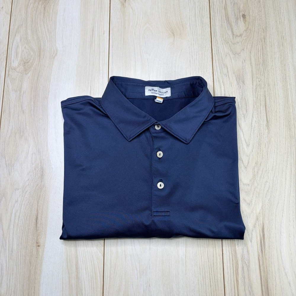 Peter Millar Men's Summer Comfort Performance Polo Shirt XL Golf Lightweight